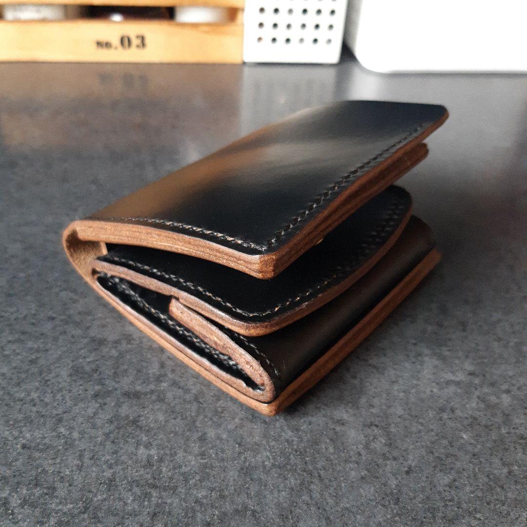 HORWEEN★クロムエクセル　二つ折り財布 ★ブラック