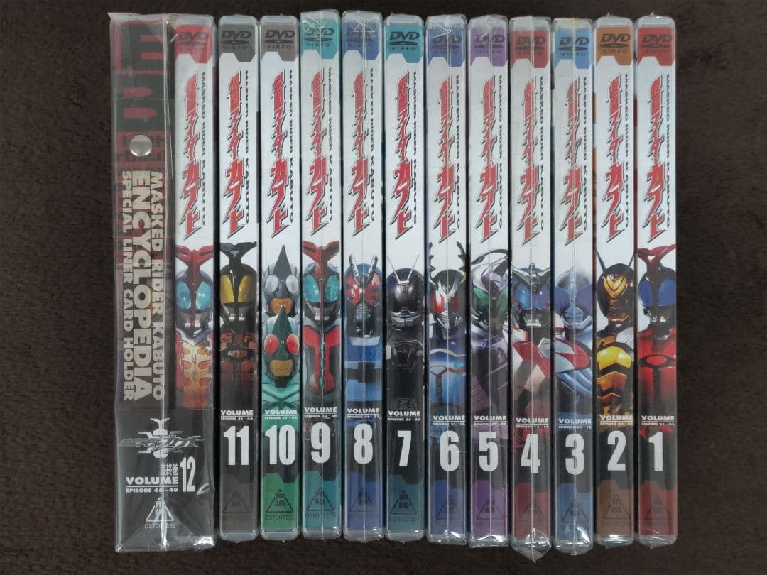 【未開封】仮面ライダーカブト DVD全12巻セット