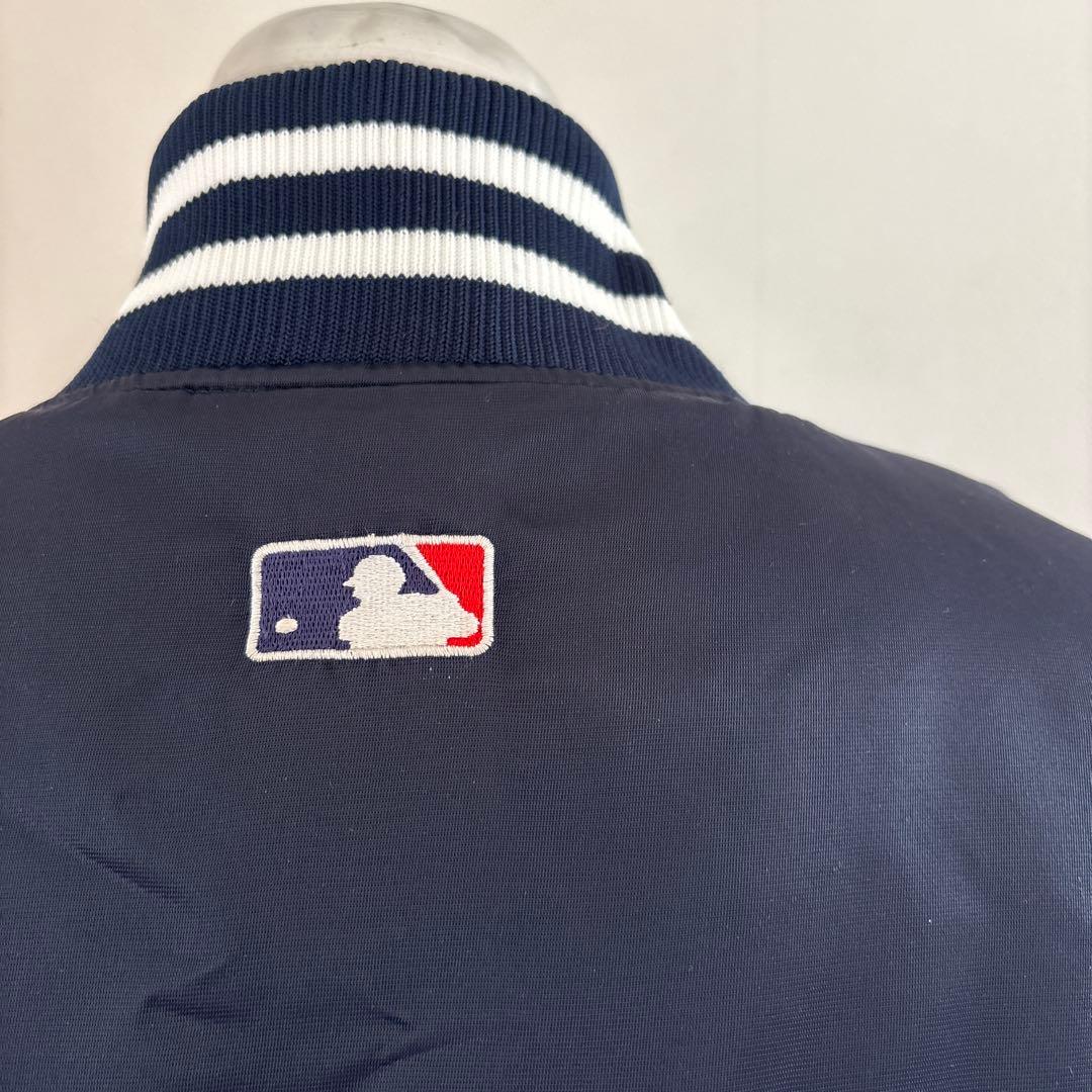 Majestic ヤンキース スタジャン 刺繍ロゴ XL ネイビー