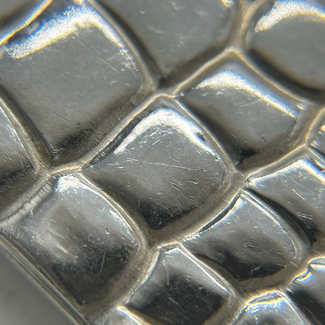 ティファニー TIFFANY メイカーズ クロコ型押しモチーフ マネークリップ