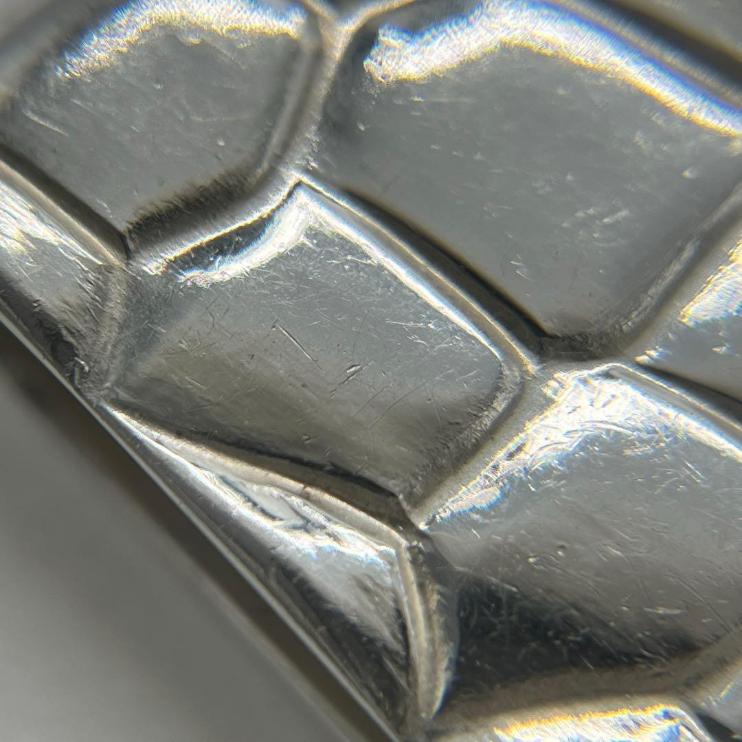 ティファニー TIFFANY メイカーズ クロコ型押しモチーフ マネークリップ