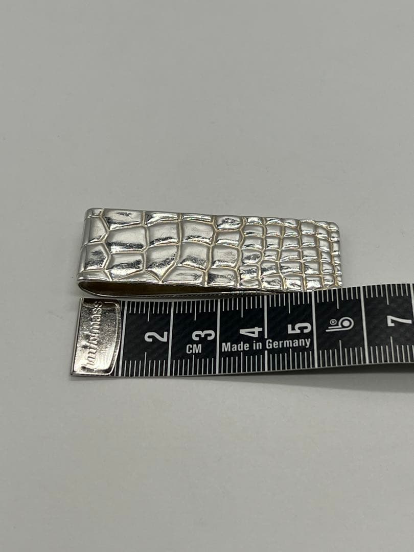 ティファニー TIFFANY メイカーズ クロコ型押しモチーフ マネークリップ