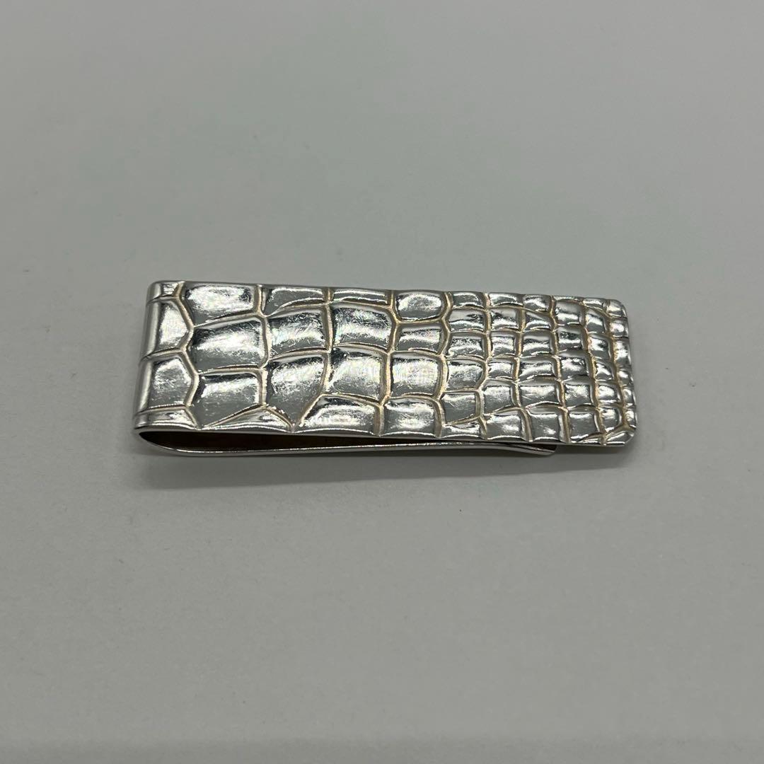 ティファニー TIFFANY メイカーズ クロコ型押しモチーフ マネークリップ