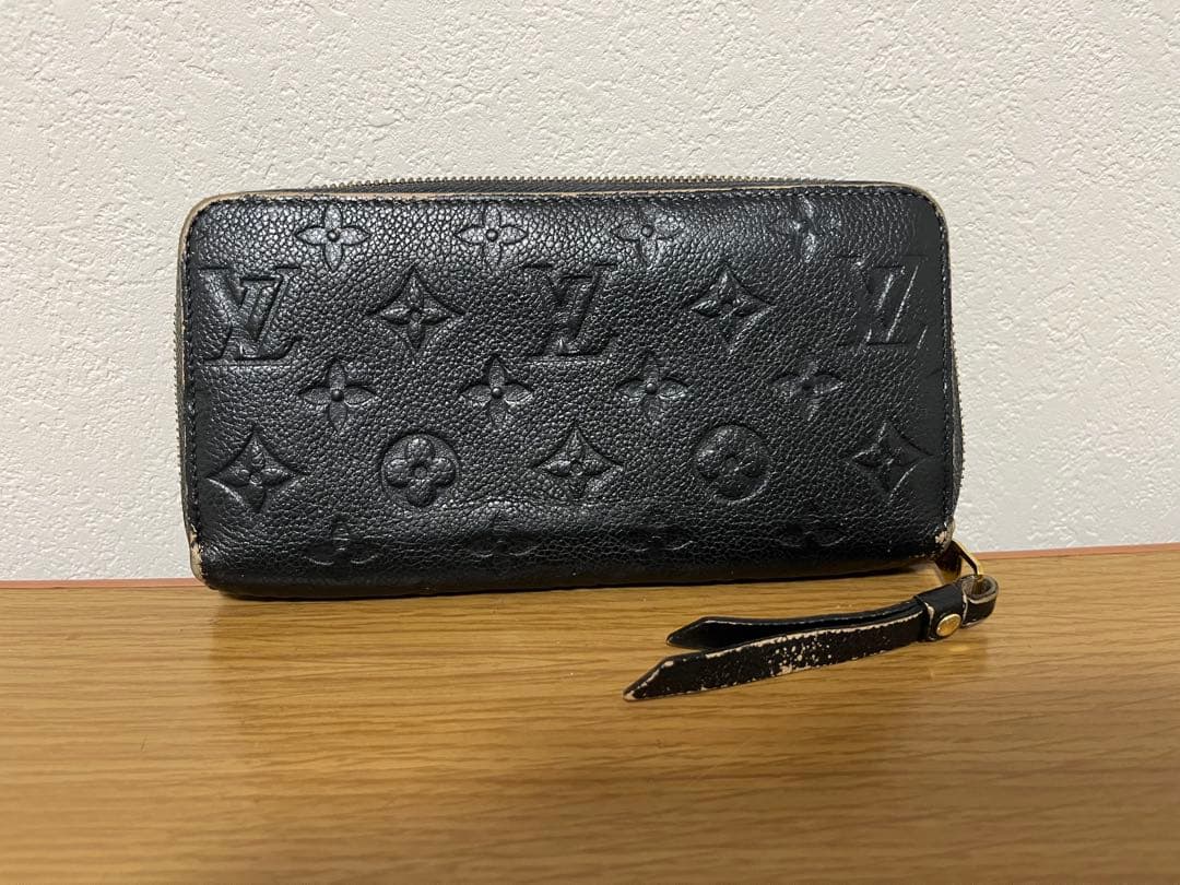 Louis Vuitton 長財布 ブラック レザー