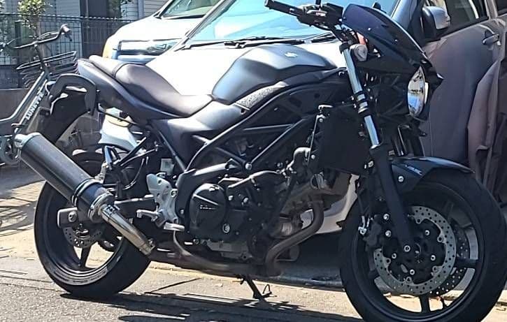 SUZUKI SV650 Dukeve カーボンファイバー マフラー本体
