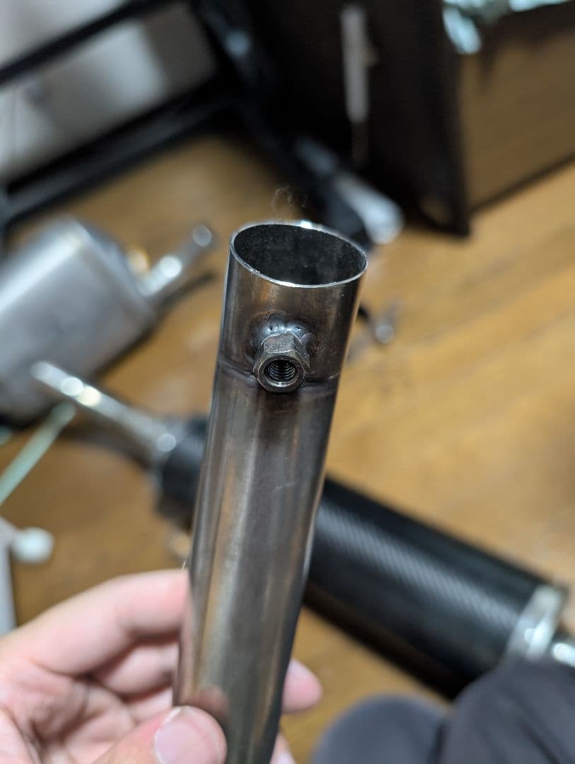 SUZUKI SV650 Dukeve カーボンファイバー マフラー本体