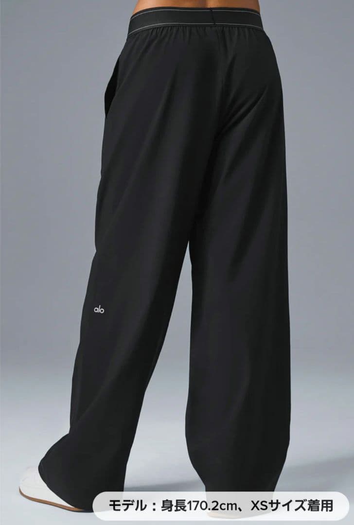 【新品未使用タグ付き】Alo Suit Up トラウザーレギュラー丈ブラックXS