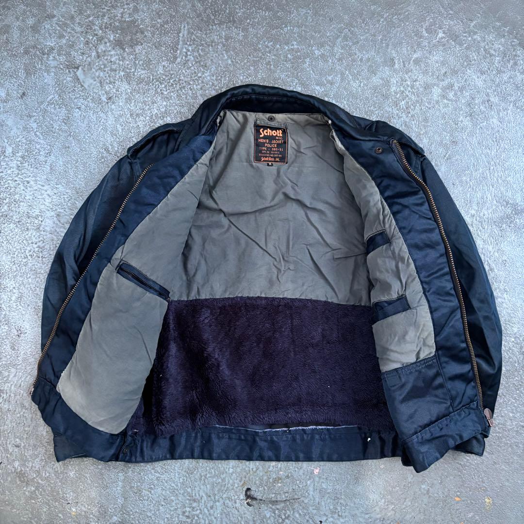 K　90s USA製 Schott Police Jacket