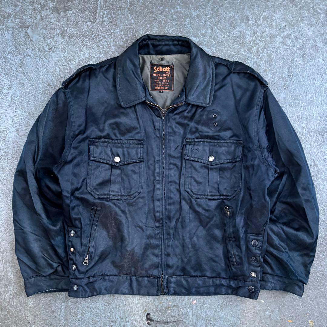 K　90s USA製 Schott Police Jacket