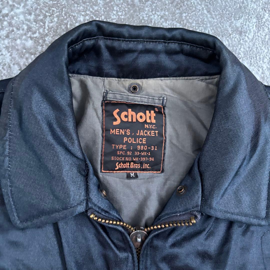 K　90s USA製 Schott Police Jacket