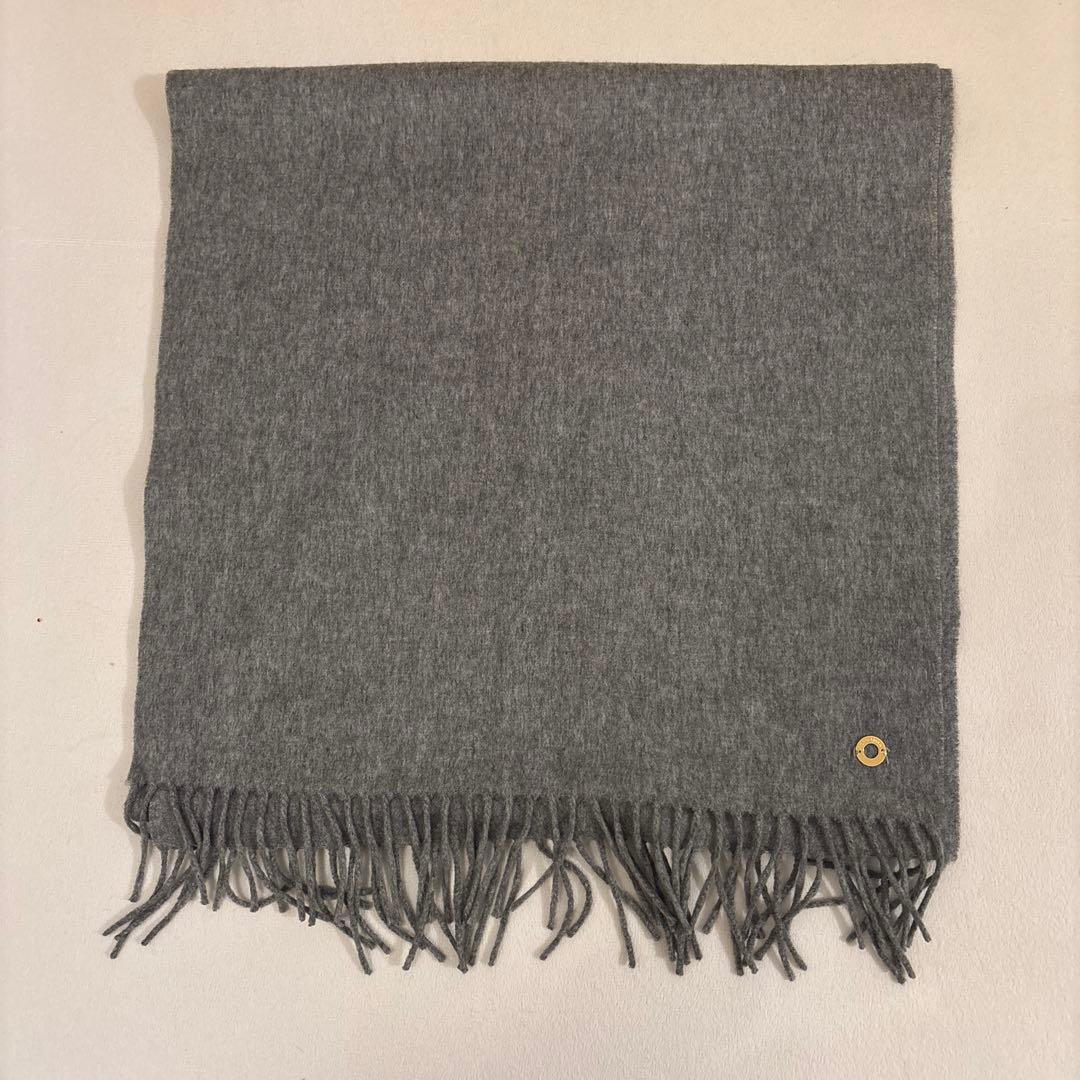 ロロピアーナ　カシミヤ 100%マフラー グレー