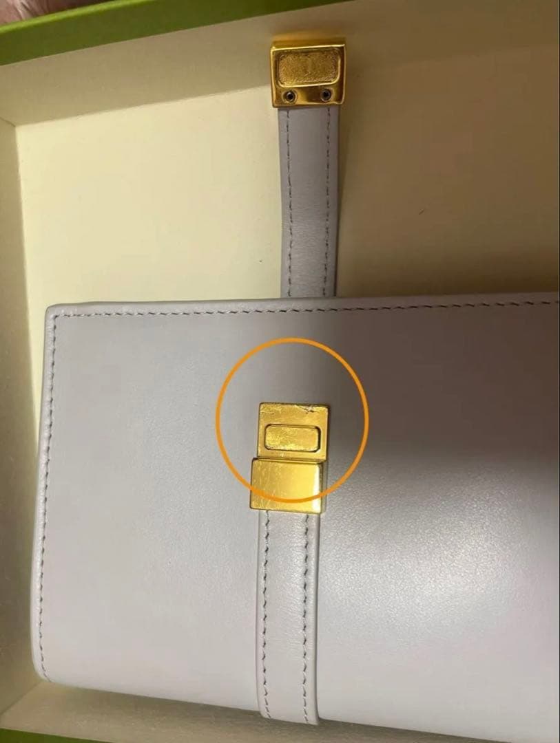 MARNI 二つ折り財布 ホワイト✖️キャメル