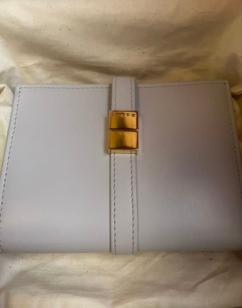 MARNI 二つ折り財布 ホワイト✖️キャメル