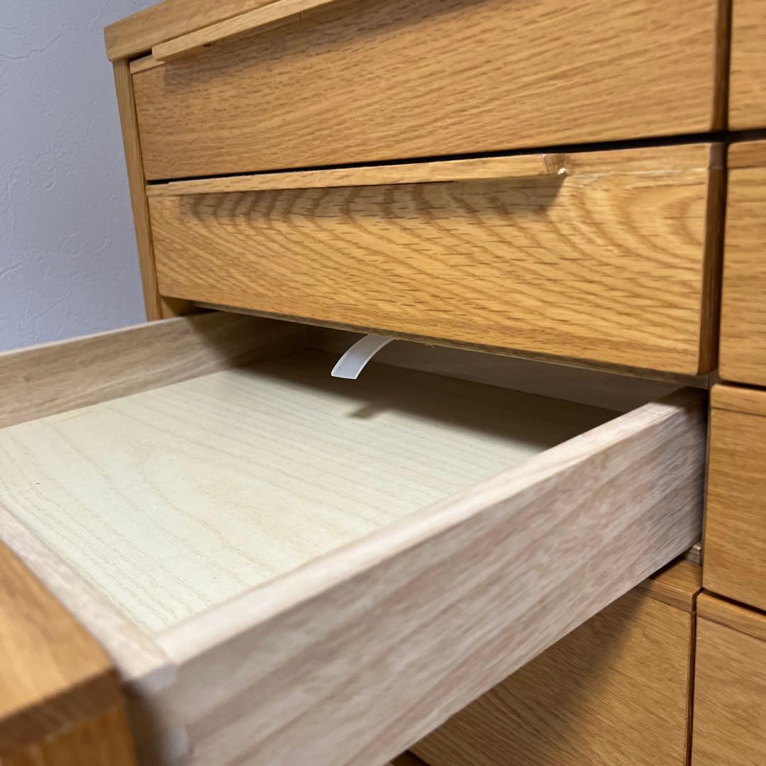 天然木オーク材 チェスト 収納家具