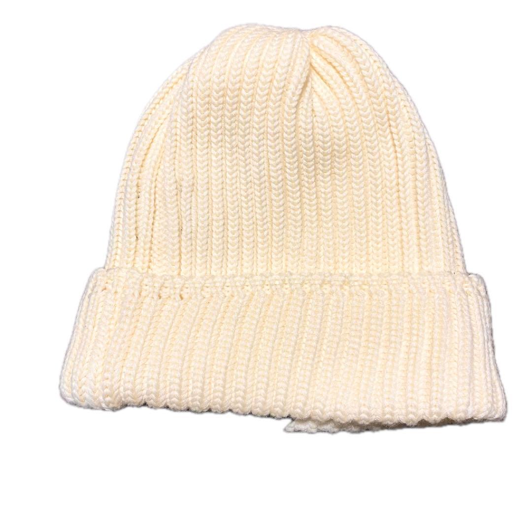 新品 Needles ニードルズ ニット帽 ホワイト クリーム パピヨン タグ