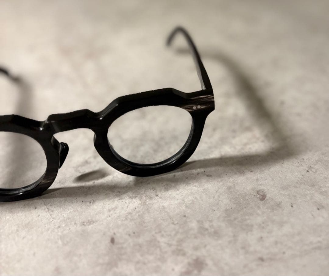 ※一点物 バッファローホーン眼鏡　水牛角　クラウンパント　伊達メガネ　サングラス
