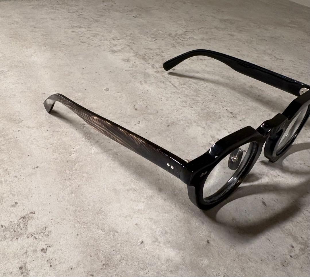 ※一点物 バッファローホーン眼鏡　水牛角　クラウンパント　伊達メガネ　サングラス