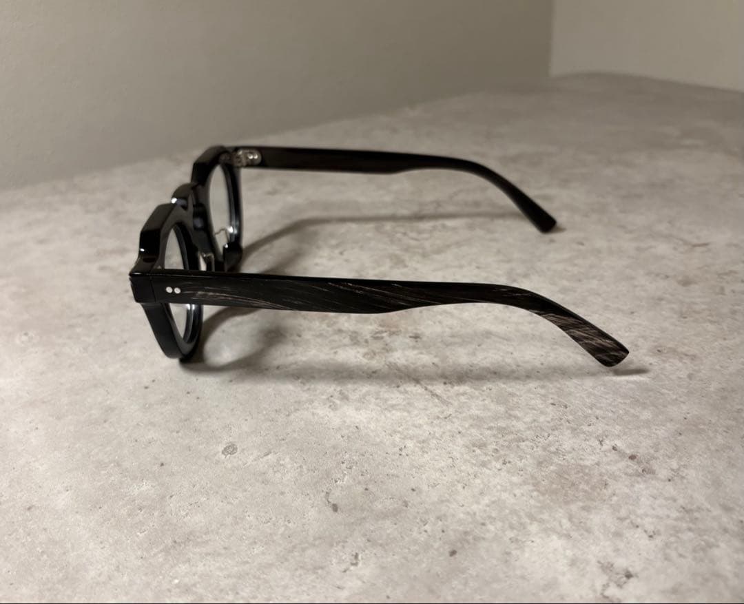 ※一点物 バッファローホーン眼鏡　水牛角　クラウンパント　伊達メガネ　サングラス