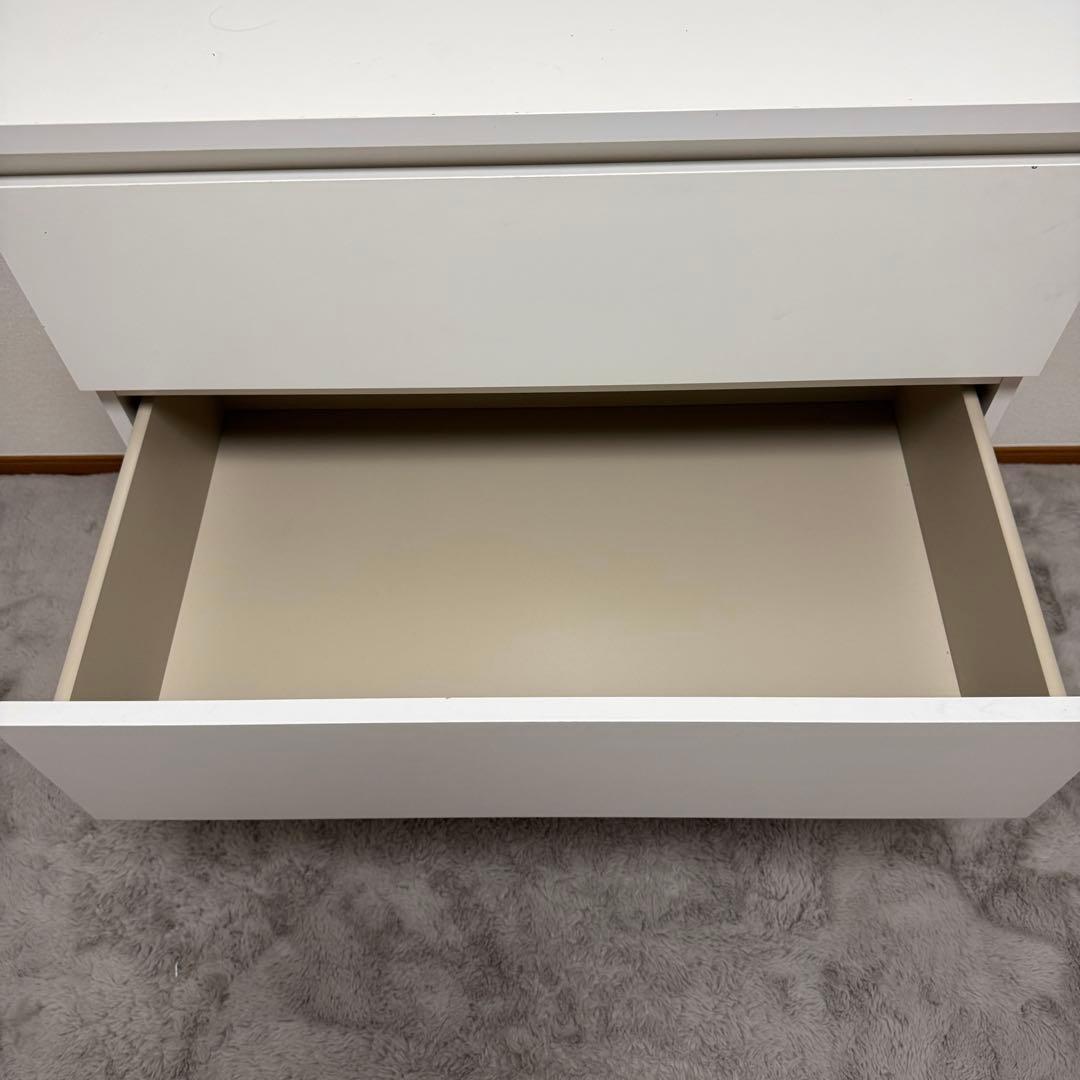【ぴのこ】IKEA マルム　ホワイト 4段チェスト