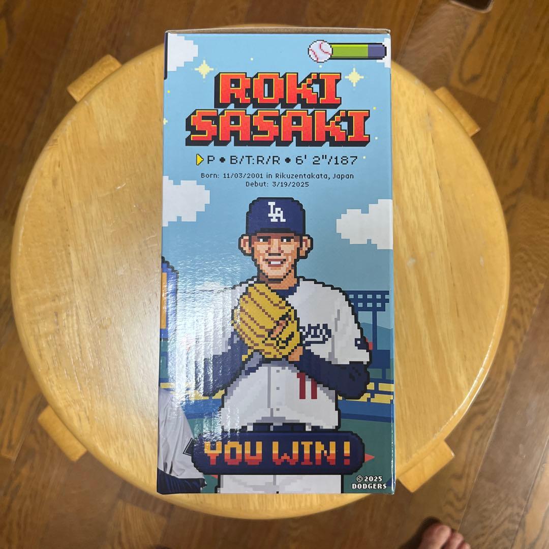 8/4ドジャースタジアム配布 佐々木朗希ボブルヘッド