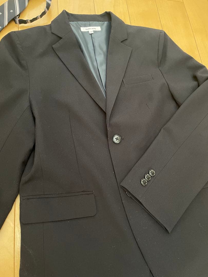 GLOBAL WORK ネイビー スーツ 160【ネクタイ付き】
