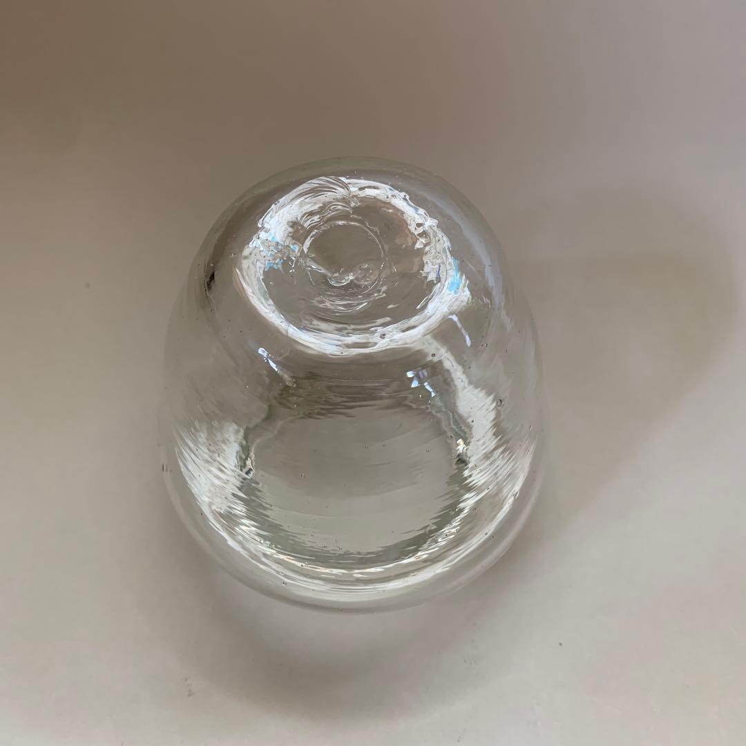 倉敷ガラス　小谷真三　ガラス瓶 蓋付き 中型 透明　民藝