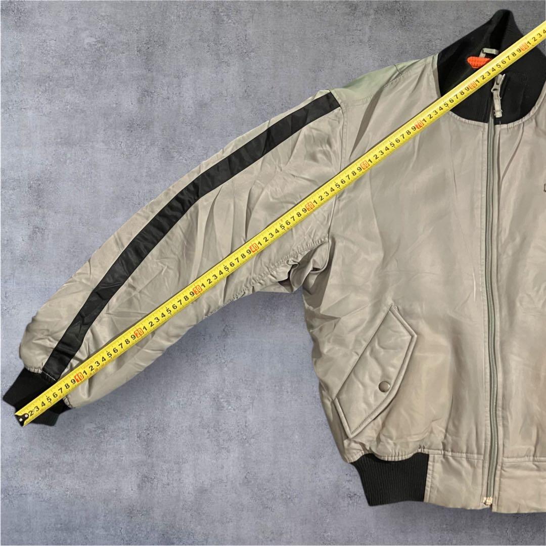 POLO JEANS MA-1 Mサイズ フェード グレージュ系 希少