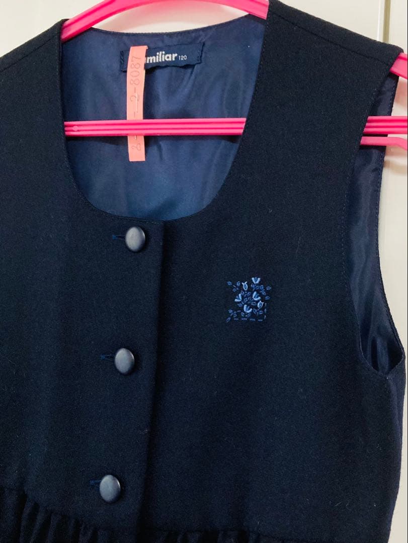 120 ファミリア アンサンブル クリーニング済 お受験 入学式