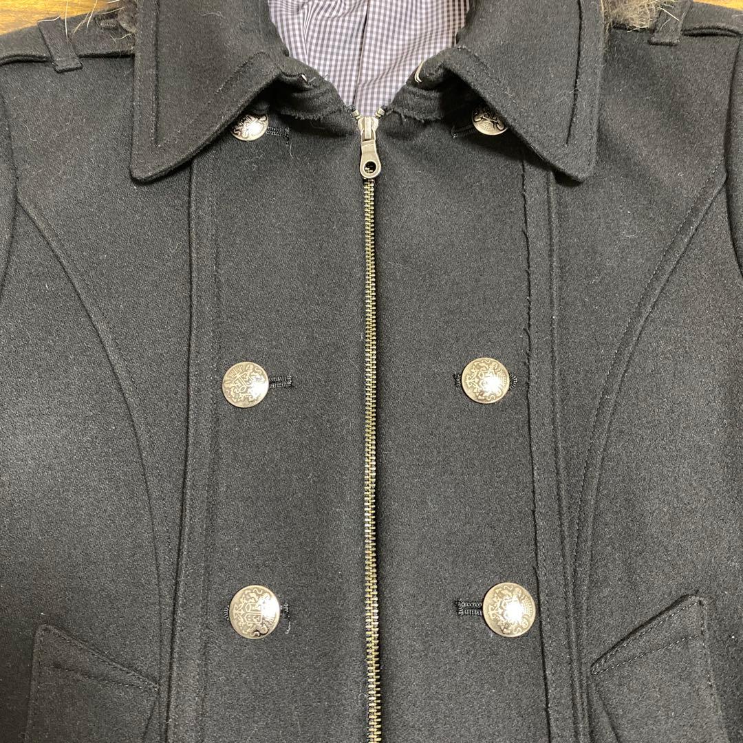 『PPFM』 ナポレオンジャケット ファー付き 平成Y2K Sサイズ