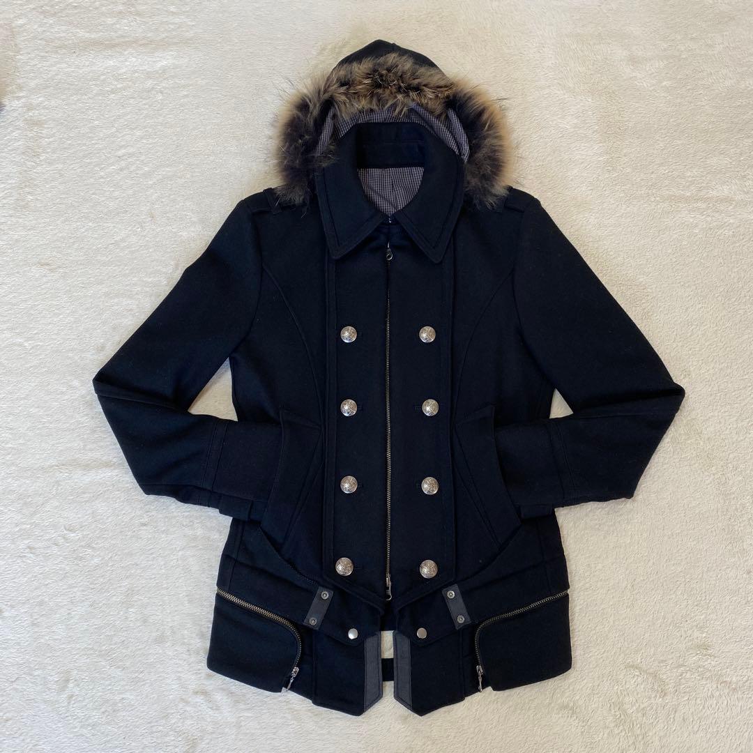 『PPFM』 ナポレオンジャケット ファー付き 平成Y2K Sサイズ