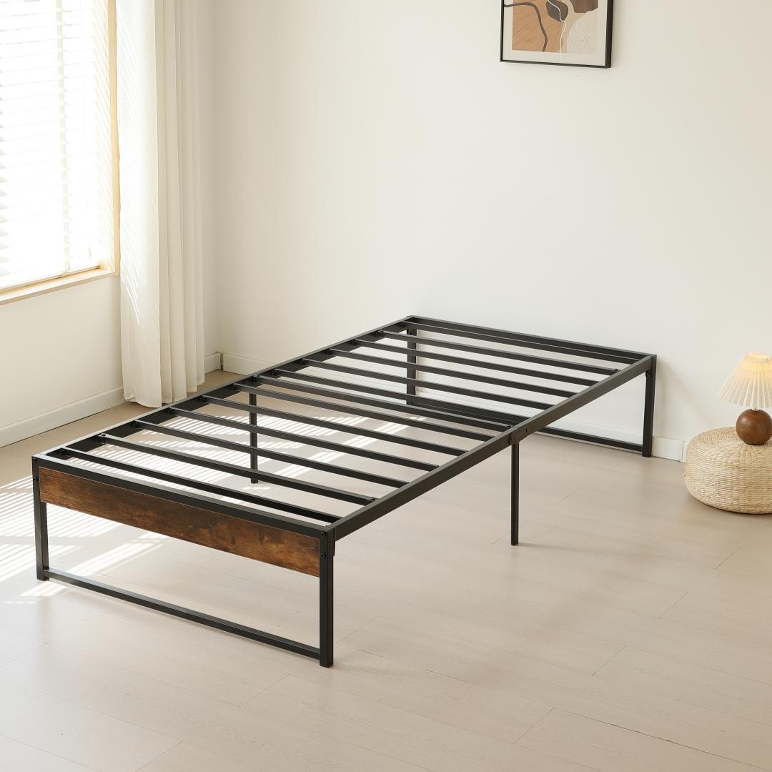 【シングル S】ベッドフレーム パイプベッド ベッド Black 2セット