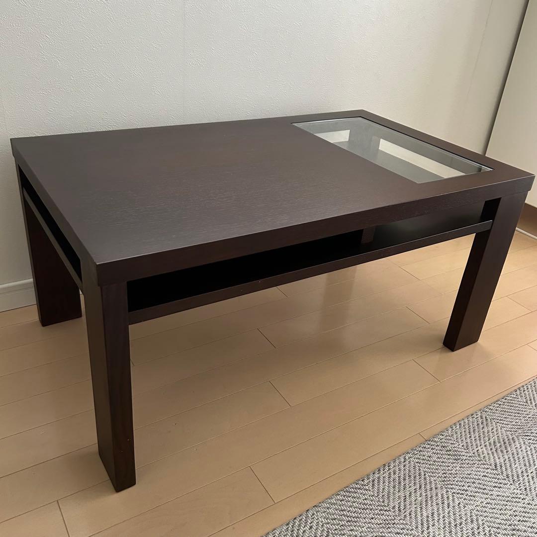 a.flat ガラス ローテーブル