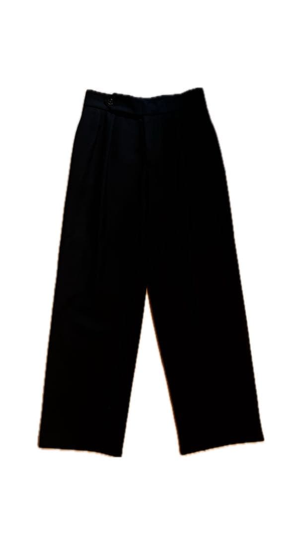 パンツ DRIES VAN NOTEN 2tuck Wool Wide Pants 46