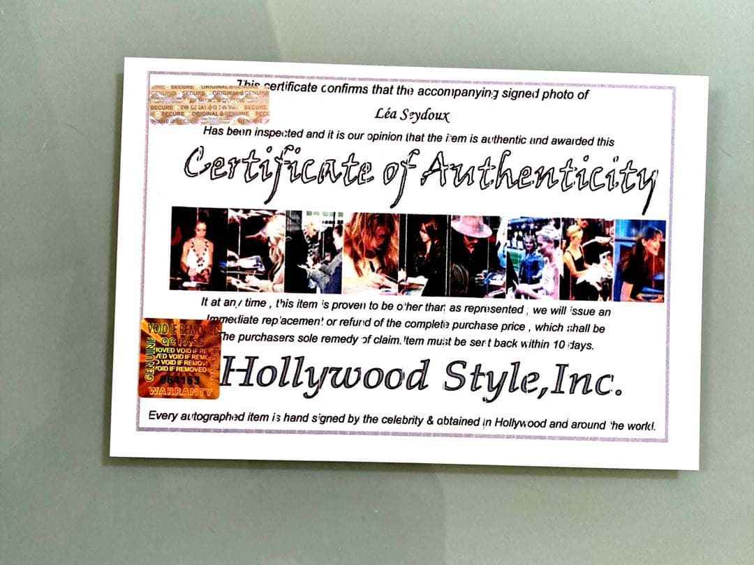 セール中…レアセドゥ直筆サイン入り2Lサイズ写真…