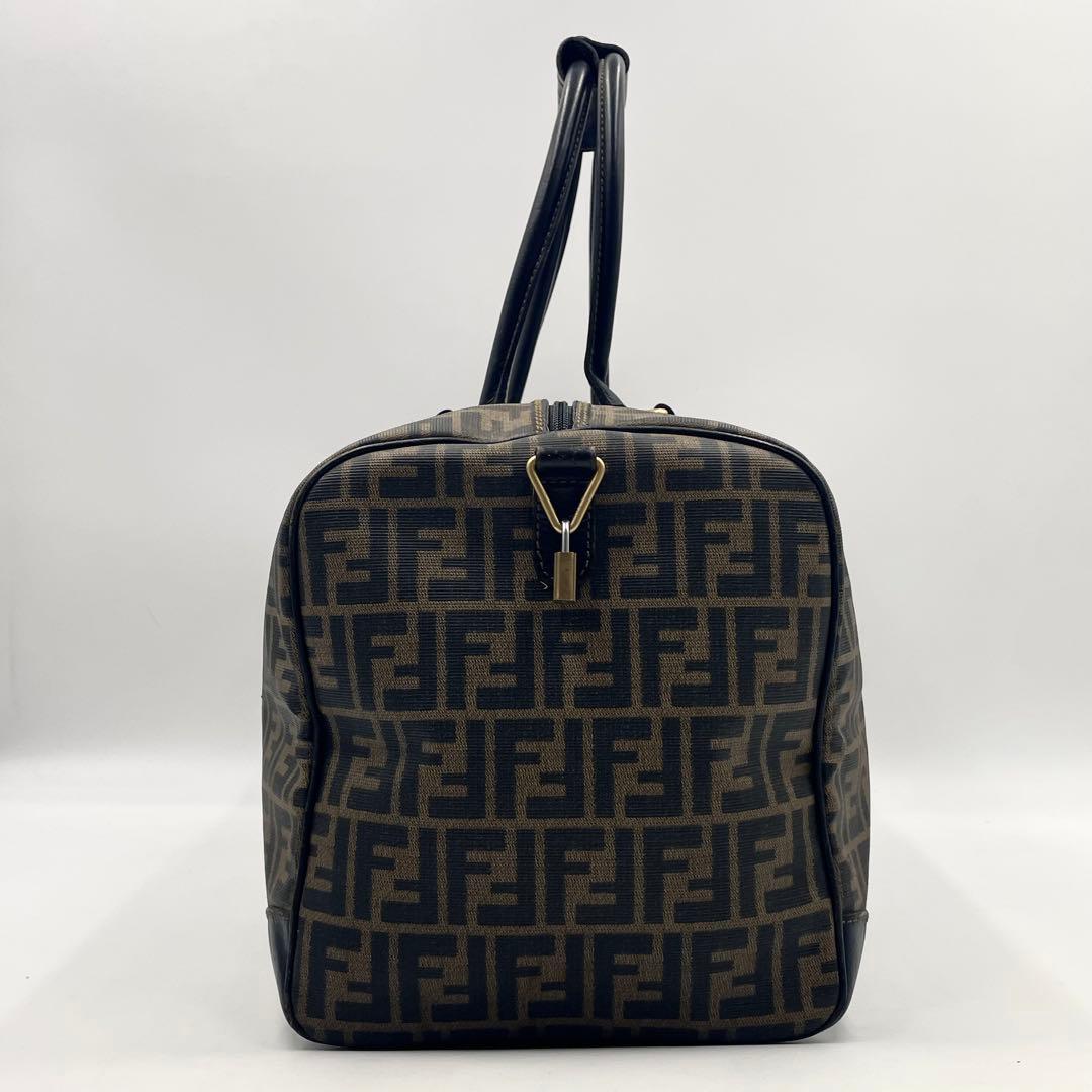 【美品】FENDI フェンディFF柄 2way ボストンバック PVC×レザー