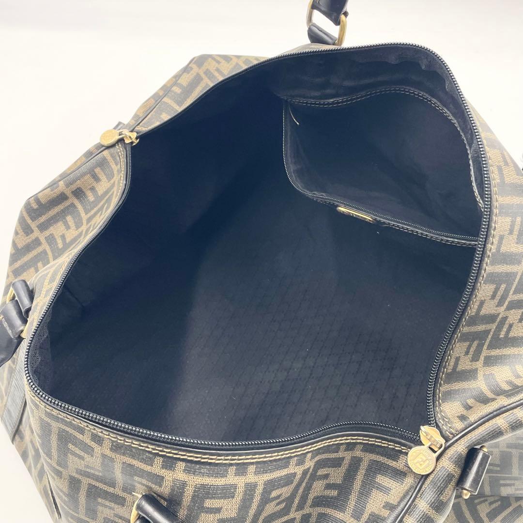 【美品】FENDI フェンディFF柄 2way ボストンバック PVC×レザー