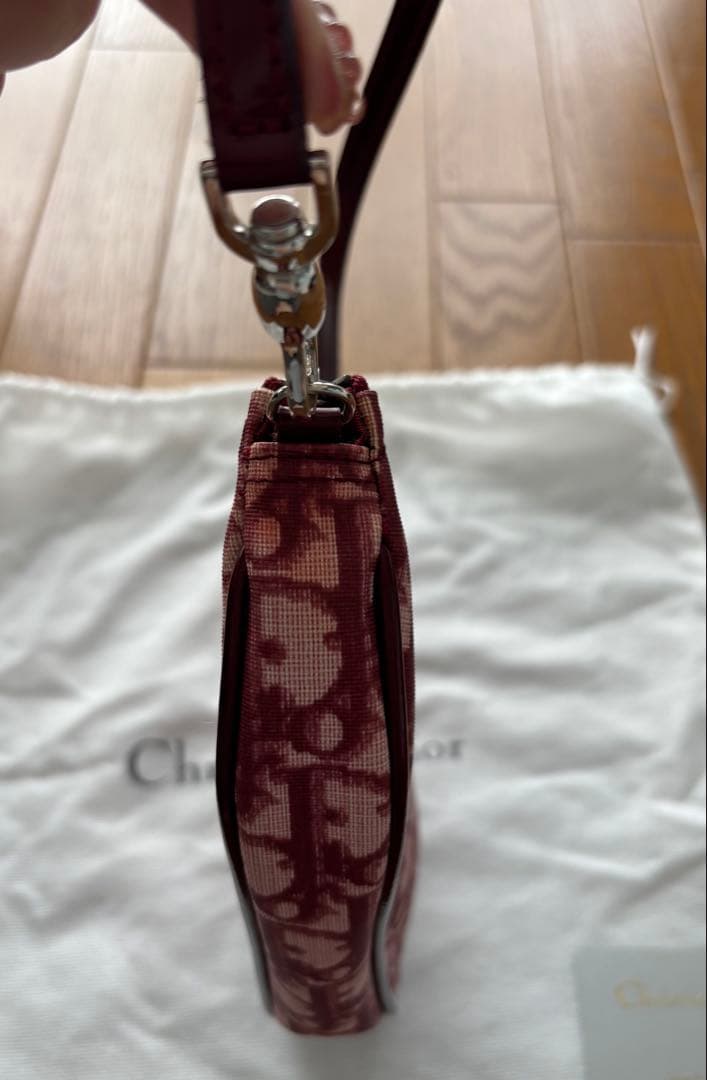 ビンテージ　ディオール　トロッター赤ショルダーバッグ