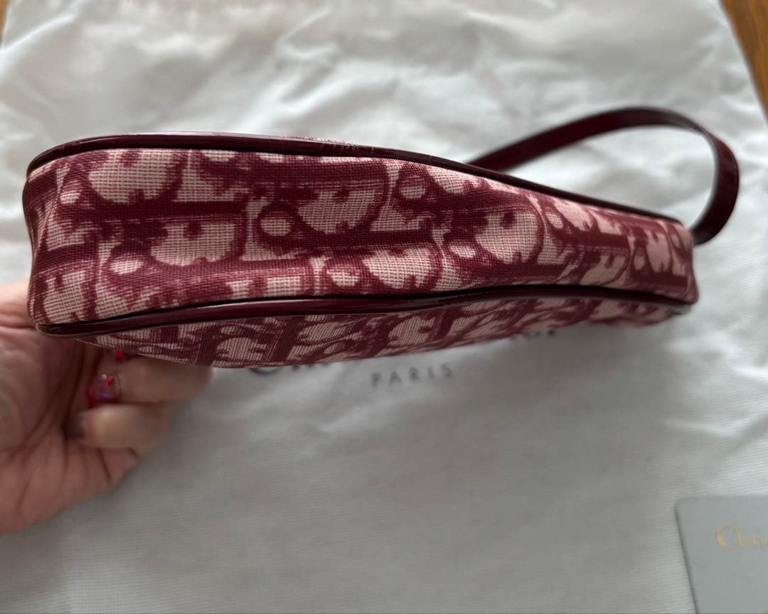 ビンテージ　ディオール　トロッター赤ショルダーバッグ