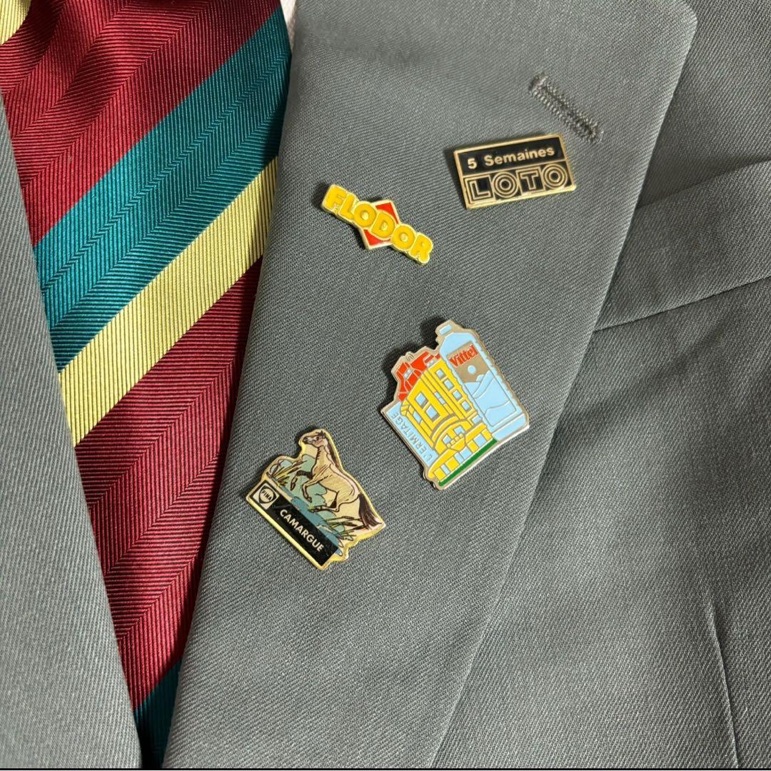 90s vintage レトロセットアップ スーツ ピンズ No.35