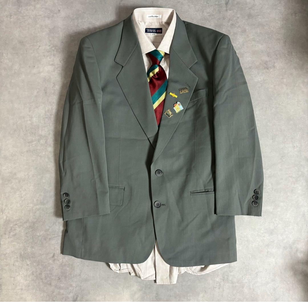 90s vintage レトロセットアップ スーツ ピンズ No.35