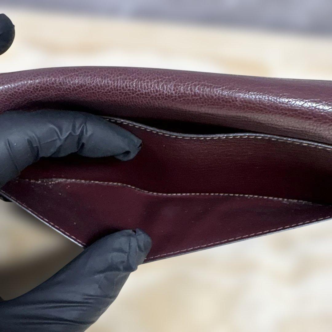 カルティエ バーガンディ 長財布 エンベロープスタイル