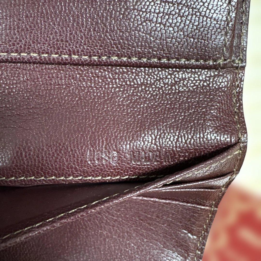 カルティエ バーガンディ 長財布 エンベロープスタイル