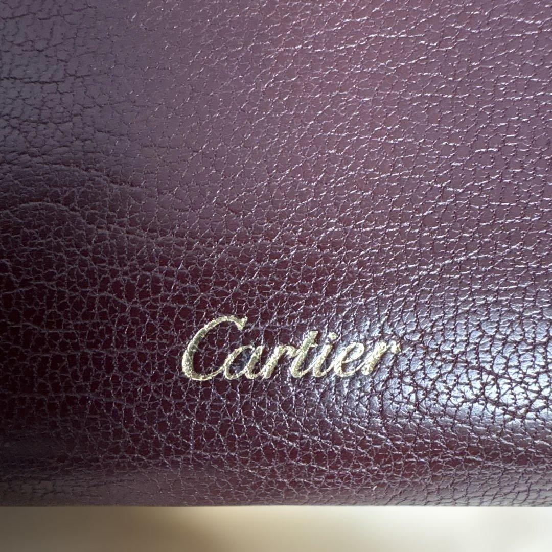 カルティエ バーガンディ 長財布 エンベロープスタイル