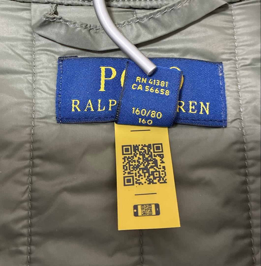 美品 Polo Ralph Lauren キルティングジャケット オリーブ160