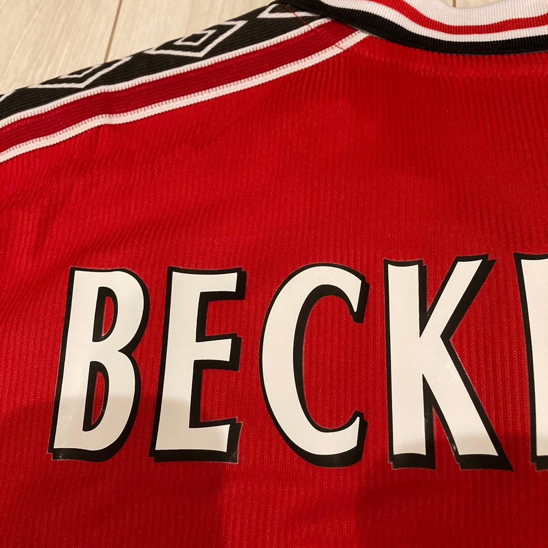ベッカムネーム入り　マンチェスターユナイテッドホームユニフォーム
