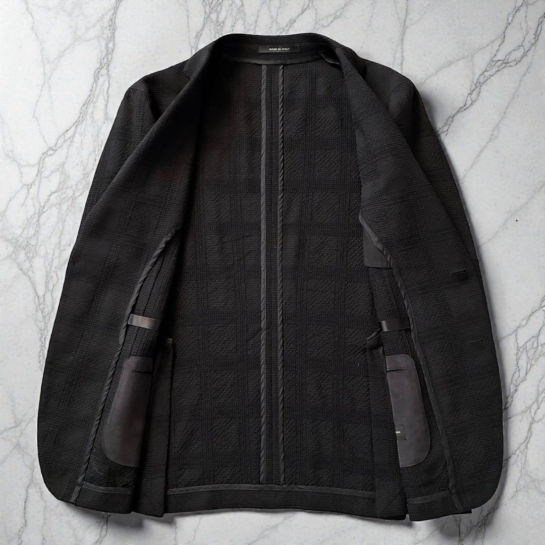 未使用級 TAGLIATORE テーラードジャケット DAKAR 黒 50