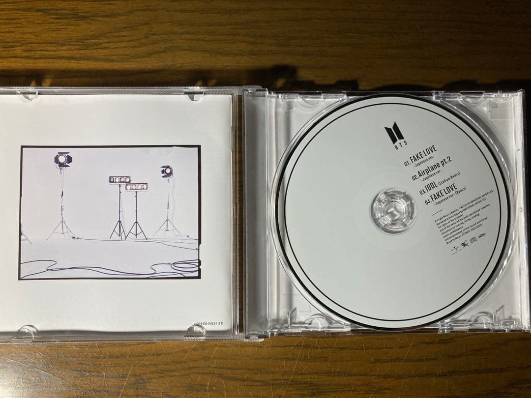 【超貴重】BTS【CD】FAKE LOVE 直筆サイン入り4枚セット。