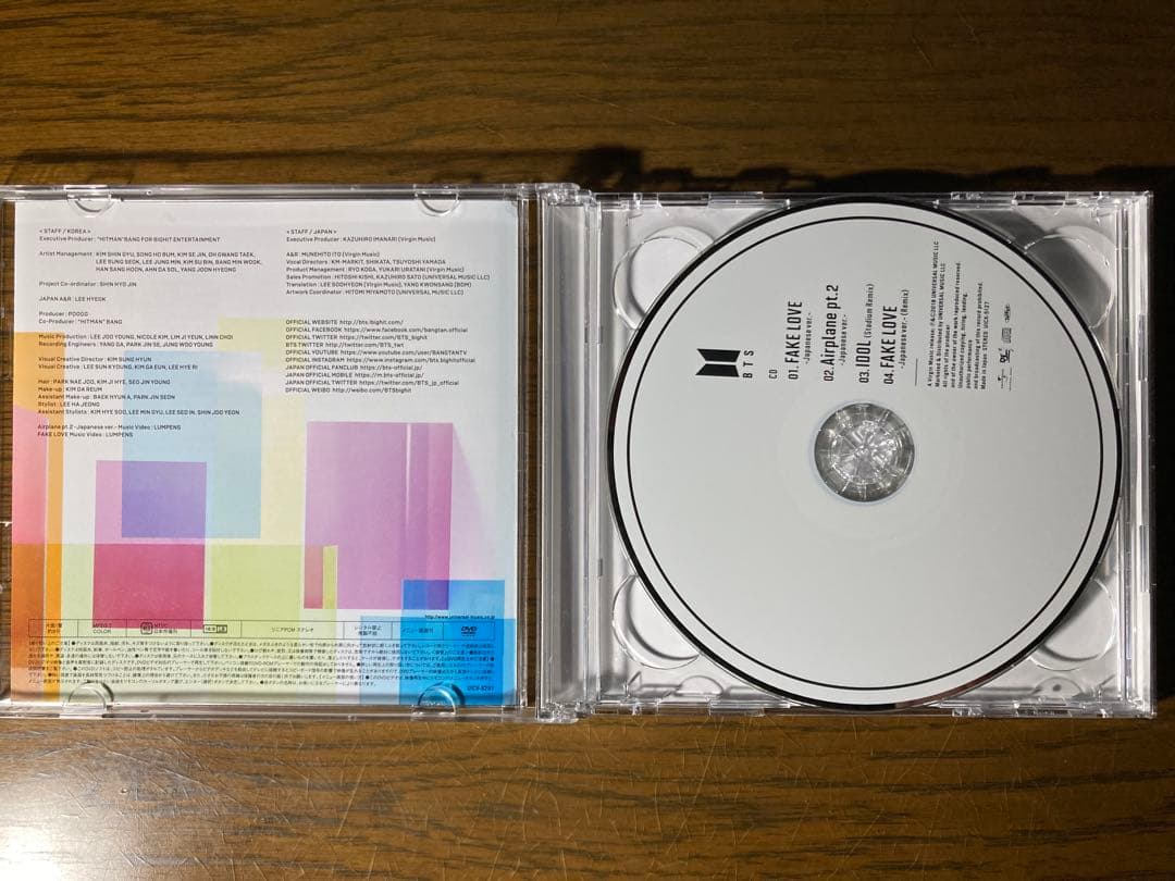 【超貴重】BTS【CD】FAKE LOVE 直筆サイン入り4枚セット。
