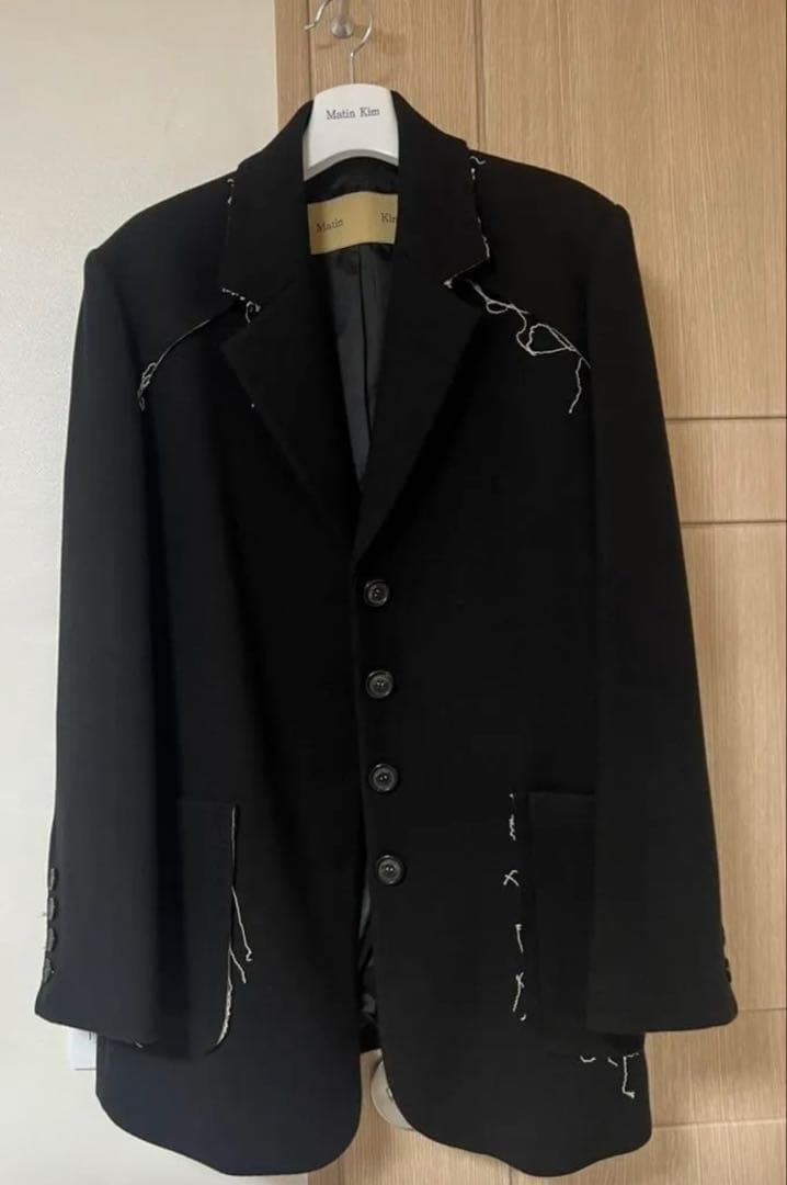 ハンソヒ着用　Matin Kim ローカッティングコートジャケット