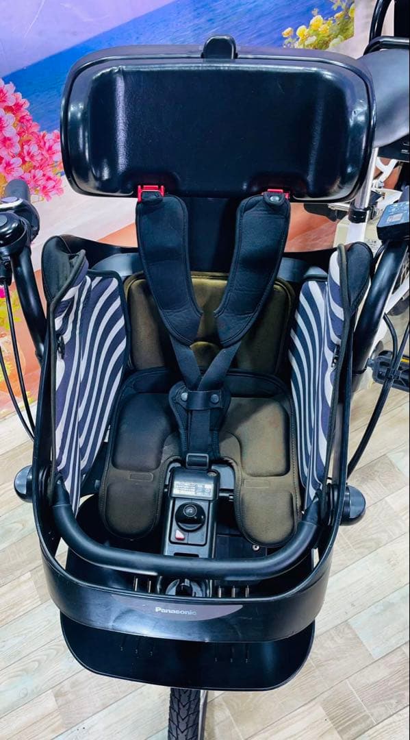 パナソニックギュット⭐️13AH！子供乗せ電動アシスト自転車Y2989